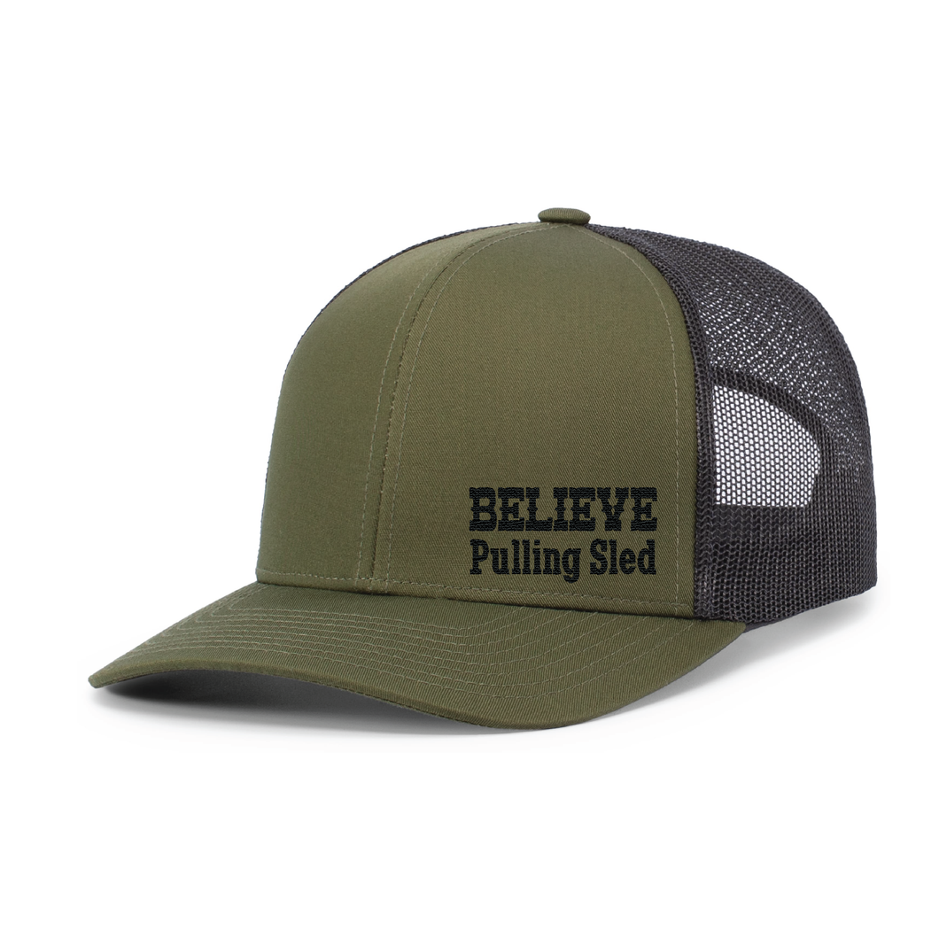 Believe Pulling Trucker Snapback - Believe Pulling Sled