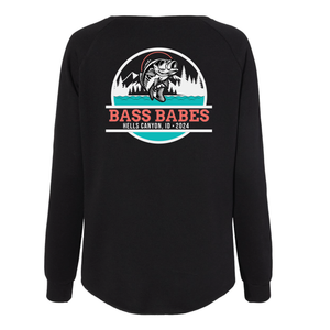 Bass Babes Wave Wash Crewneck Sweatshirt
