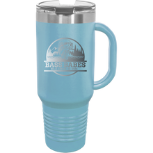 Load image into Gallery viewer, Bass Babes Polar Camel 40 oz. Travel Mug with Handle, Straw Included
