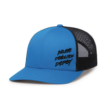 Load image into Gallery viewer, Believe Pulling Trucker Snapback - Demolition Derby
